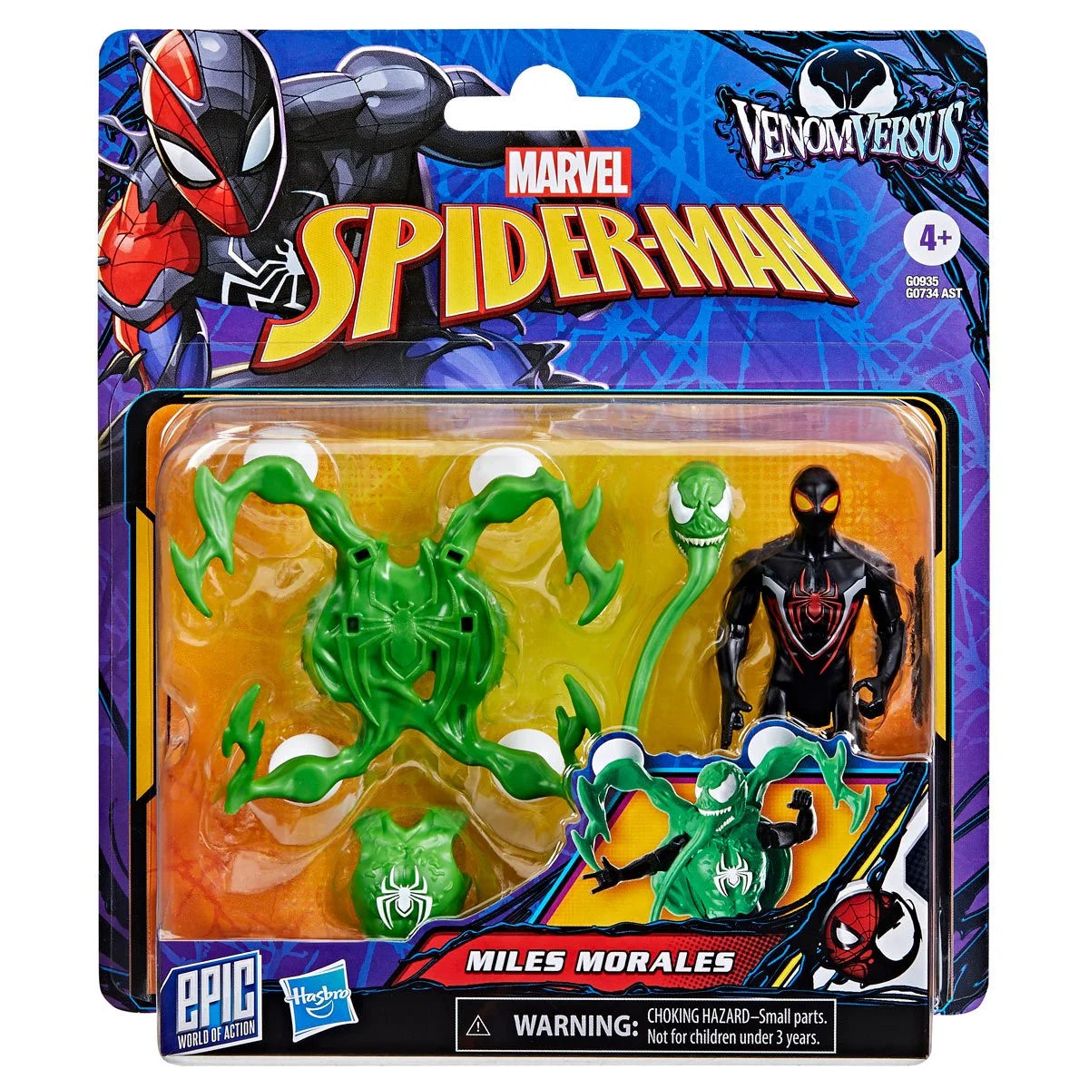 Spider-Man VenomVersus Miles Morales Deluxe 4" Action Figure β Venomized Suit!