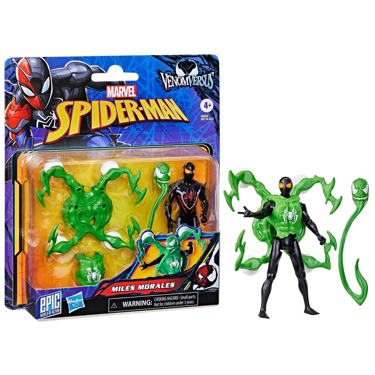 Spider-Man VenomVersus Miles Morales Deluxe 4" Action Figure β Venomized Suit!