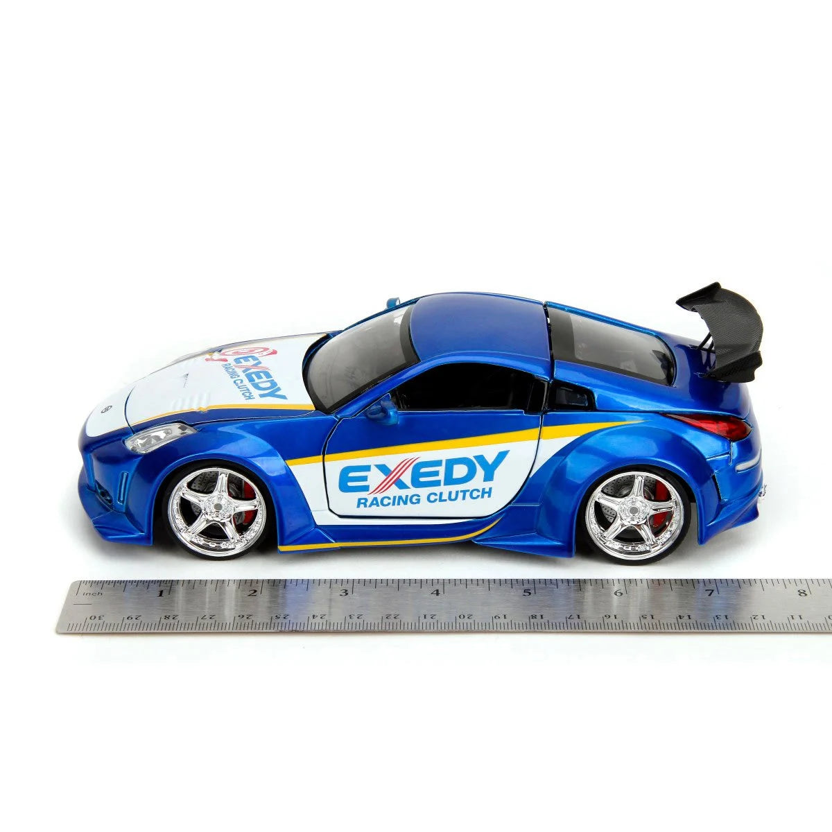 JDM Tuners 2003 Nissan 350Z Exedy - 1:24 Scale Die-Cast Model Car (Candy Blue)
