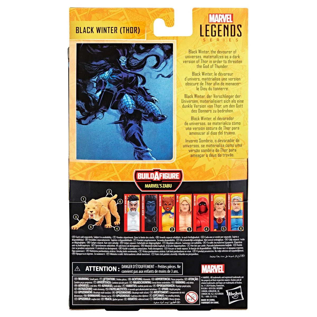 Marvel Legends Zabu Series Black Winter Thor 6" Action Figure - Hasbro