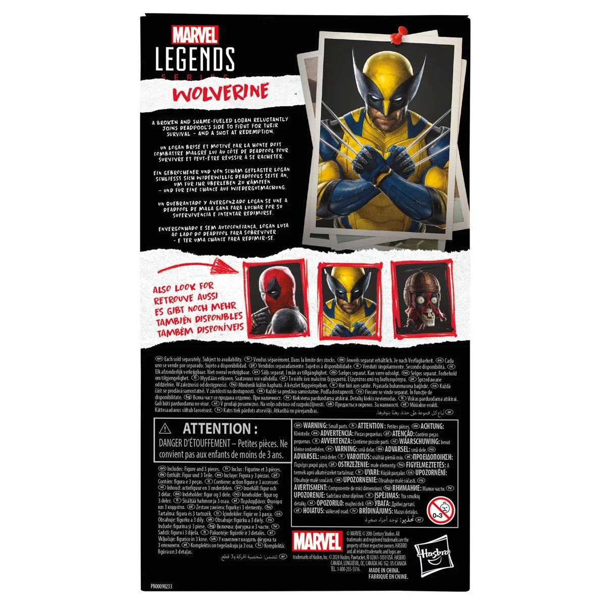 Marvel Legends Deadpool & Wolverine 6" Action Figure - Hugh Jackman Collectible