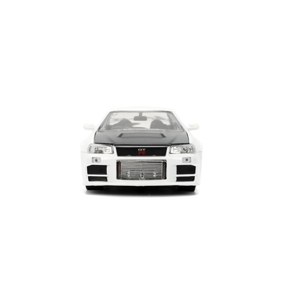 JDM Tuners 2002 Nissan Skyline GT-R R34 Glossy White 1:24 Scale Die-Cast Metal Vehicle