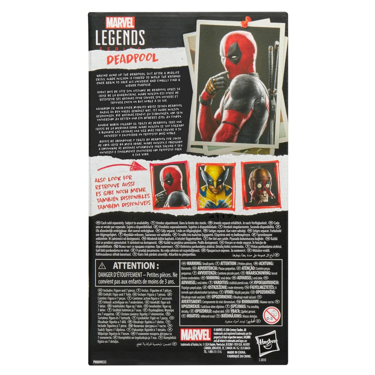 Marvel Legends Deadpool & Wolverine 6" Action Figure - Ryan Reynolds Collectible