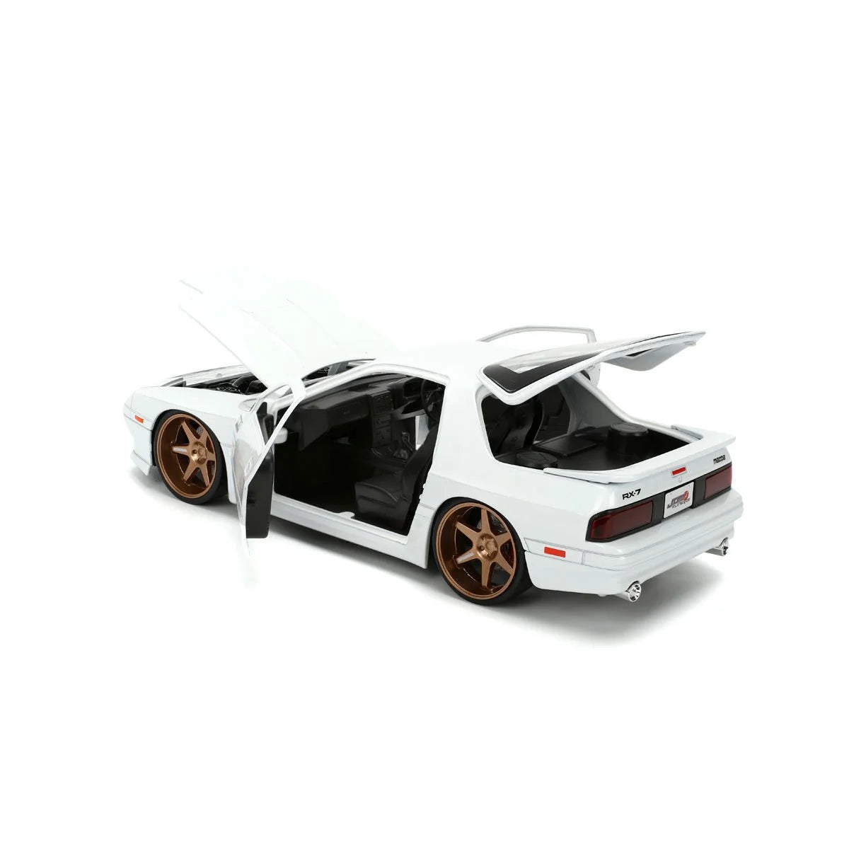 JDM Tuners 1985 Mazda RX-7 FC Volk Racing White 1:24 Scale Die-Cast Metal Vehicle