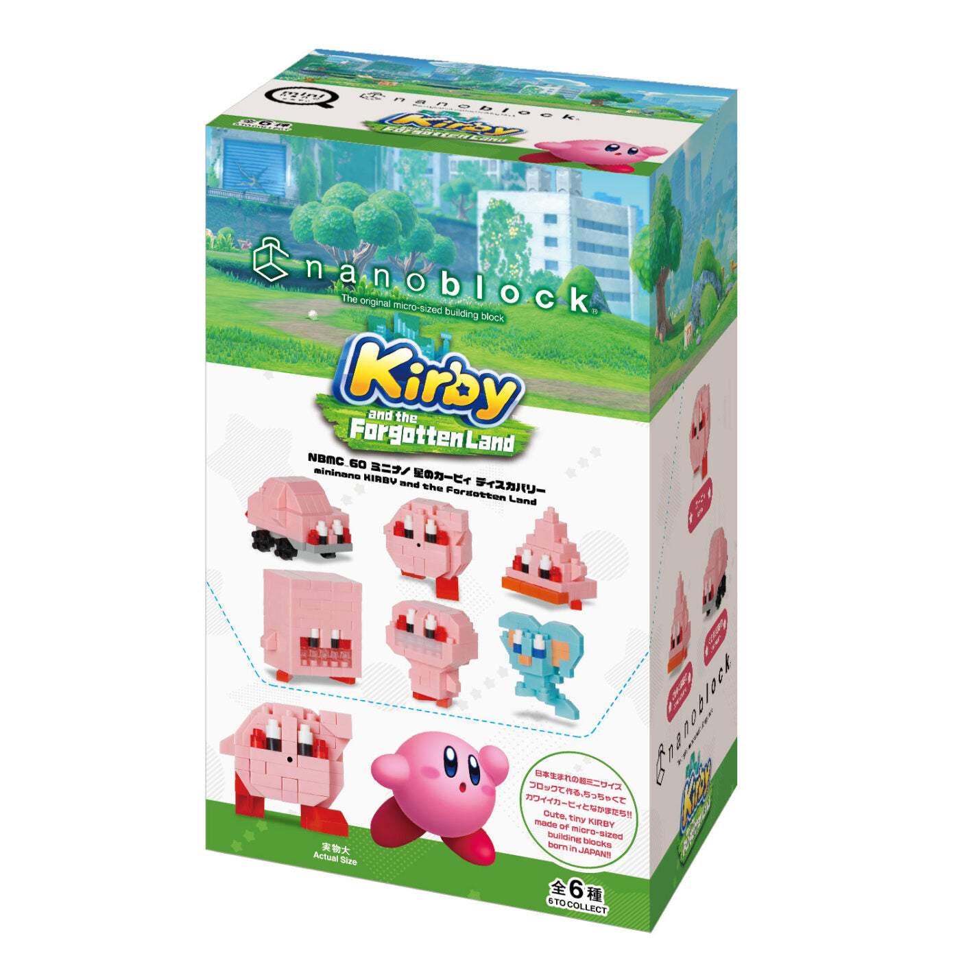 Kirby and the Forgotten Land Nanoblock Mininano Blind Box Case (6) – Collectible